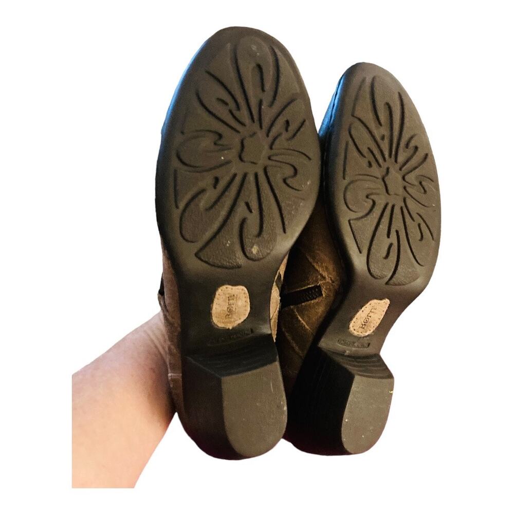 Born Distressed Shooties Loriei Style Side Zipper Brown Size 9.5 - Picture 4 of 11